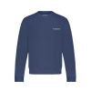 Flaneur Essential Logo Sweater Blauw staal