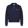 Flaneur Signature Raglan Half Zip Blauw donker