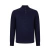 Llaud heren lupetto buttons  Blauw donker