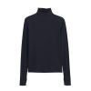 Filippa K Rib Mock Neck Top Zwart