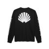 New Amsterdam Surf Association Logo longsleeve  Zwart wit
