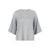Dante 6 Hiaru relaxed ss sweater Grijs mêlee