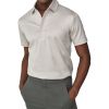 Valenza Supima Polo Schiller Collar Grijs licht