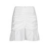 Dante 6 Krissy drapey mini skirt Wit