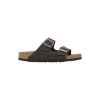 Birkenstock Arizona Suede Sandaal (Narrow) Bruin donker