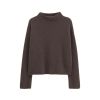 Filippa K Mika Yak Funnelneck Sweater Bruin donker