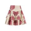 Amaya Amsterdam river red white skirt  Rood mix