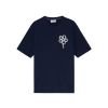 NN07 Pedro Embroidery T-shirt Blauw marine