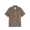 OAS Girona Velour Shirt Taupe