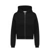 Flaneur Embossed Zip-up Hoodie Zwart