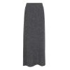 Dante 6 Suzy knitted long skirt Antraciet mêlee