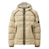 C. P. Company D.D. Shell Hooded down puffer jacket Ecru