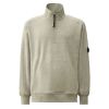 C. P. Company Diagonal Raised Fleece Half Zip Sweatshirt Grijs mêlee