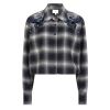 Dante 6 Eason check embellished shirt Blauw mix