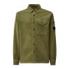 C. P. Company Corduroy Lens Buttoned Shirt Groen licht