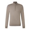 Bogner Ouri fine knit troyer  Taupe