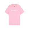 Flaneur T-shirt Printend logo Rose licht