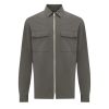 Genti Oaks shirt jacket zip  Grijs donker