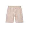 Valenza Linen Stretch Sport Shorts Beige