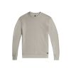 Wahts YATES Pique Interlock Crewneck Sweater Grijs licht