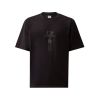 C. P. Company Mercerized jersey short sleeve logo t-shirt  Blauw donker