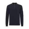Genti Polo Zip LS  Blauw donker