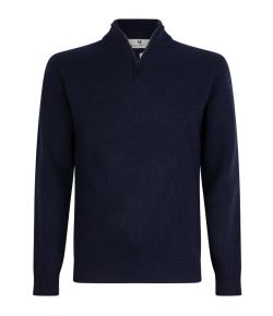 Llaud_heren_lupetto_half_zip__Blauw_donker