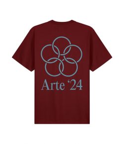 Arte_Antwerp_Teo_back_rings_T_shirt_Rood_bordeaux