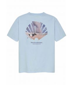 New_Amsterdam_Surf_Association_Oyster_T_shirt_Blauw_licht