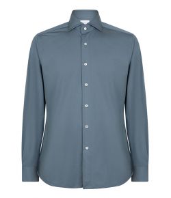 Xacus_active_shirt_tailor_fit_Blauw_grijs