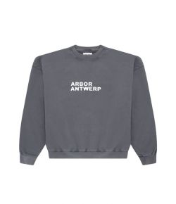 Arbor_Antwerp_Puff_Logo_Crewneck_Grey_Grijs_donker