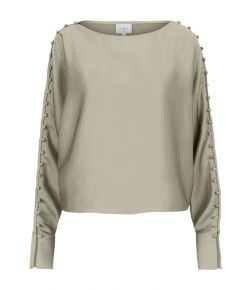 Dante_6_Rocco_Satin_Button_Detail_Top_Groen_olijf