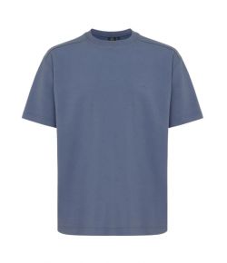 Genti_T_shirt_short_sleeve_Blauw_grijs