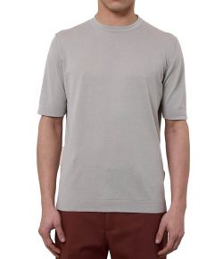 Filippo_De_Laurentiis_luxury_knitwear_shirt_Grijs_licht