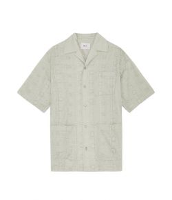 NN07_Ben_Embroidery_Anglaise_Shirt_Groen_licht