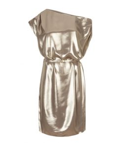 Dante_6_Grayson_metallic_drapey_dress_Goud_