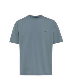 Genti_Tech_jersey_t_shirt_Blauw_staal