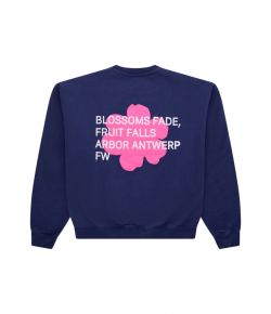 Arbor_Antwerp_Blossems_Crewneck_blue__Blauw_donker