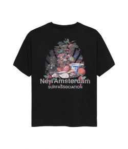 New_Amsterdam_Surf_Association_T_shirt_Buffet_Zwart