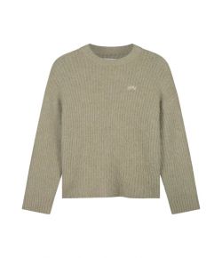 Olaf_Hussein_Hairy_knitted_crewneck_Beige