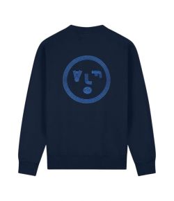 Olaf_Hussein_Olaf_lined_face_crewneck_Blauw_donker_1