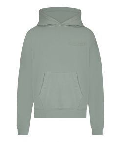 Flaneur_Double_logo_Washed_Hoodie_Groen_licht