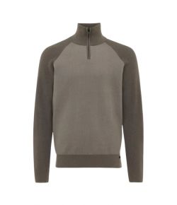 Genti_Zip_Turtle_Neck_Bruin_donker
