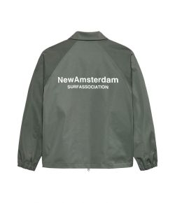 New_Amsterdam_Surf_Association_Nylon_coach_jacket_Groen