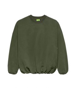 New_Amsterdam_Surf_Association_Inflatable_crewneck_Groen_olijf