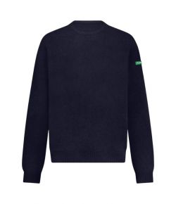Flaneur_Badge_knit_sweater_Blauw_donker