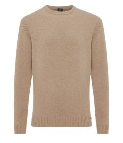 Genti_Relaxed_round_crewneck_Zand