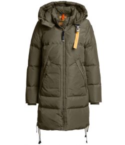 Parajumpers Dames Long bear wowan hooded down coat  Groen grijs