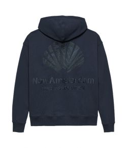 New_Amsterdam_Surf_Association_Logo_hoodie_zip_up__Blauw_donker