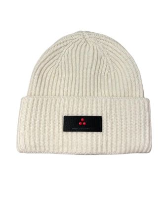 Peuterey_heren_Savis_Muts_gebreid_logo__Off_White